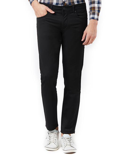 black cotton plain jeans - 15328508 - Standard Image - 1
