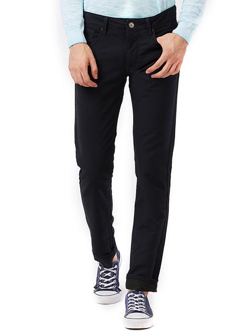 black cotton plain jeans - 15328513 - Standard Image - 1