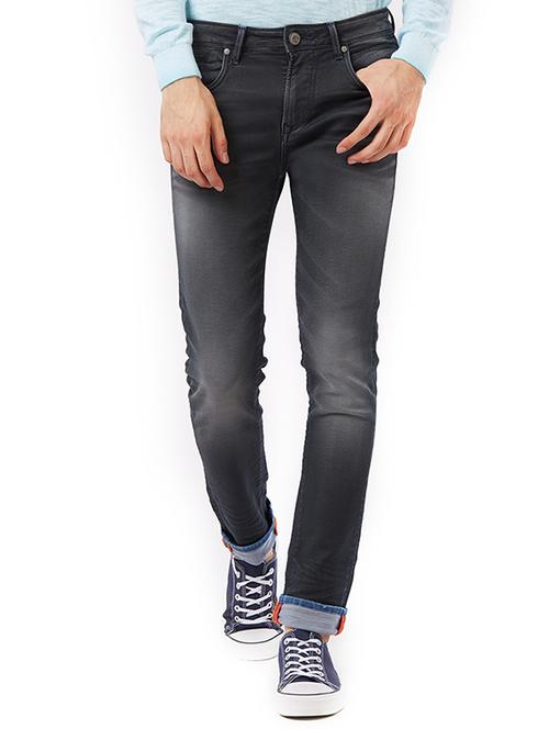 grey cotton washed jeans - 15328564 - Standard Image - 1