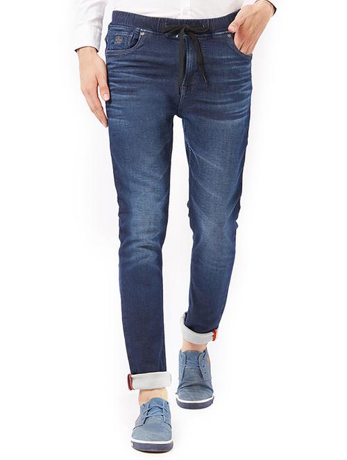 blue cotton washed jeans - 15328590 - Standard Image - 1