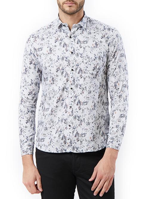 white cotton casual shirt - 15328592 - Standard Image - 1
