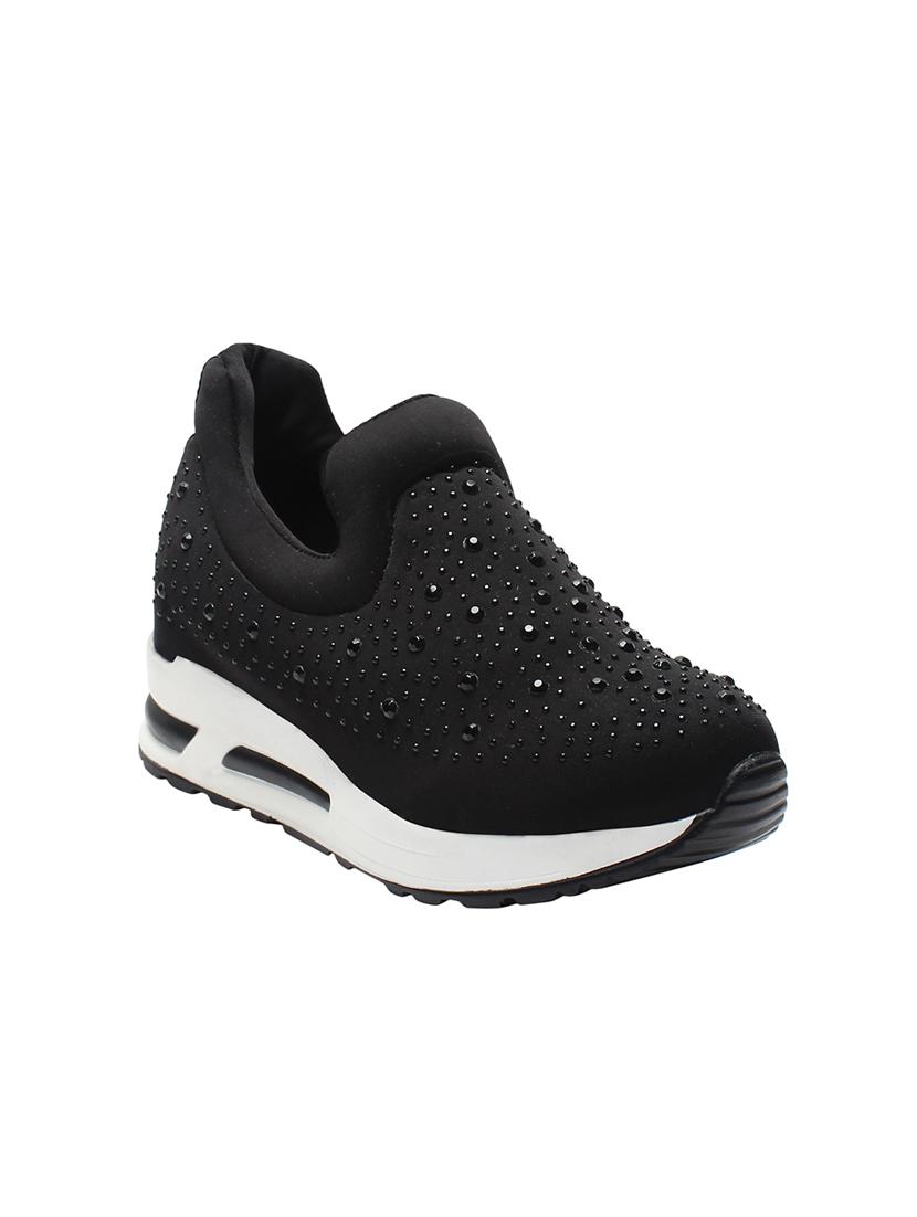 black suede slip on casual shoes - 15328628 - Zoom Image - 1
