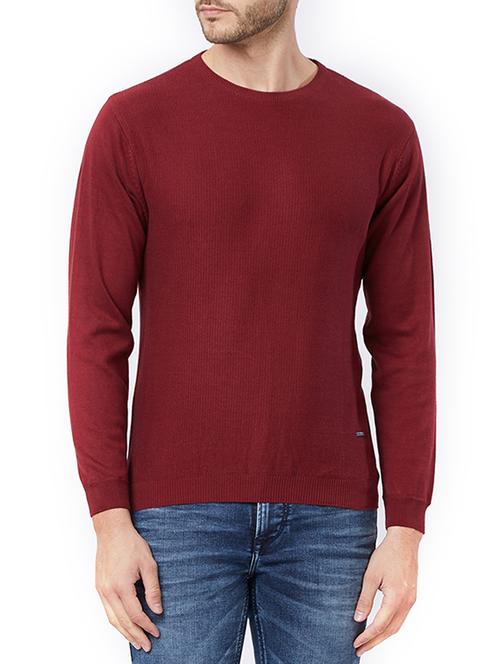 red cotton pullover - 15328655 - Standard Image - 1