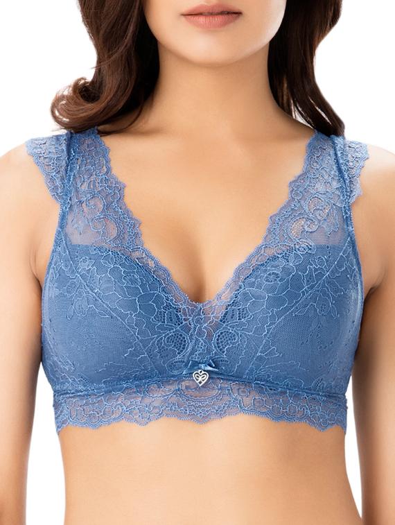 cutout back laced bralette - 15330186 - Zoom Image - 1