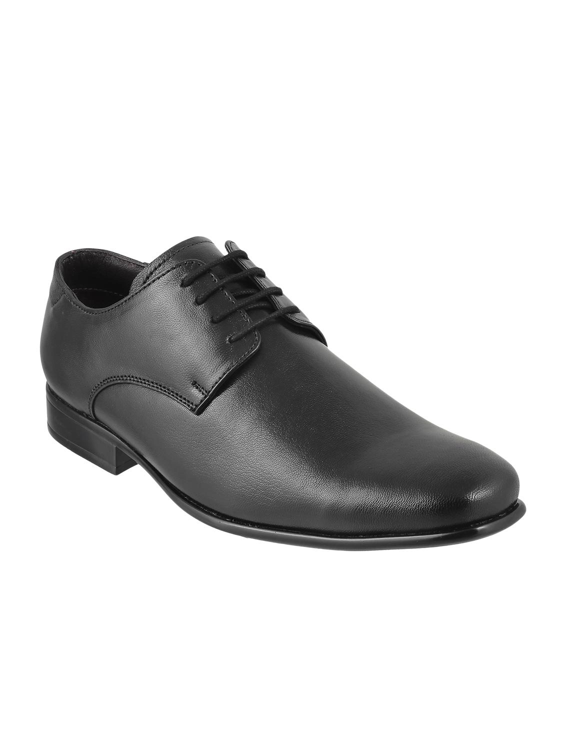 black Leather lace-up derby - 15330706 - Zoom Image - 1