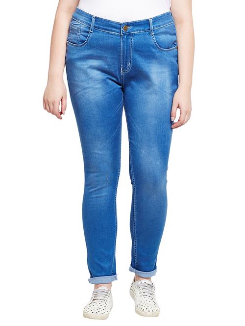 stone washed plus jeans - 15330965 - Standard Image - 1