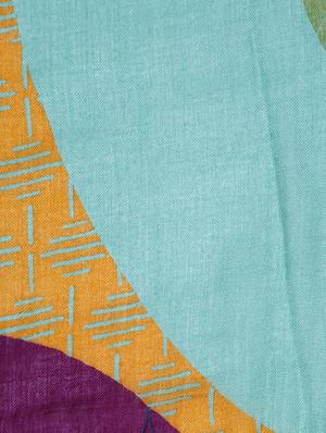 multi colored woolen stole - 15331381 - Standard Image - 2