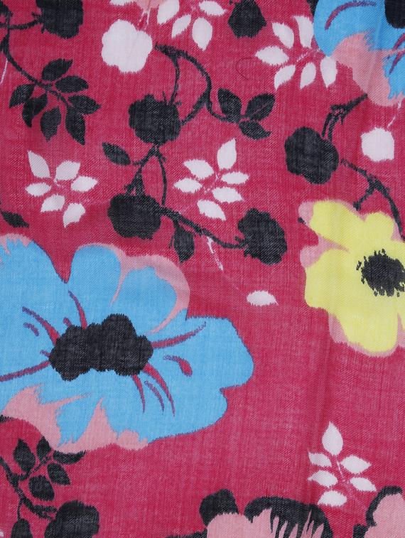 floral woolen stole - 15331393 - Zoom Image - 3