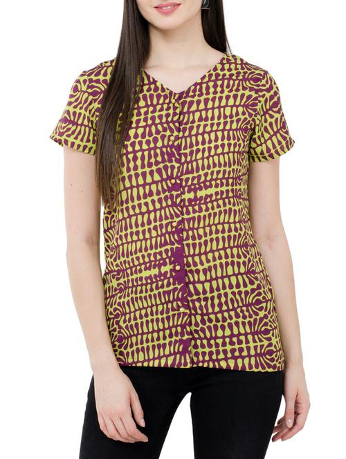 Printed button up top - 15331425 - Standard Image - 1