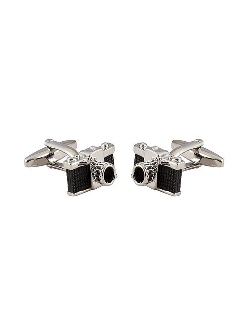 black metal cufflink - 15332017 - Standard Image - 1