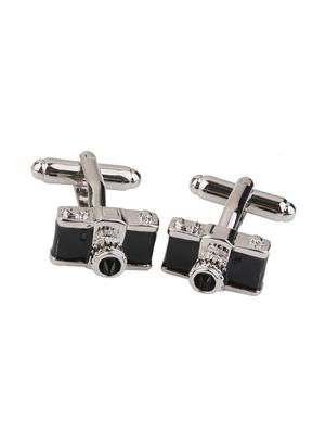 black metal cufflink - 15332017 - Standard Image - 3