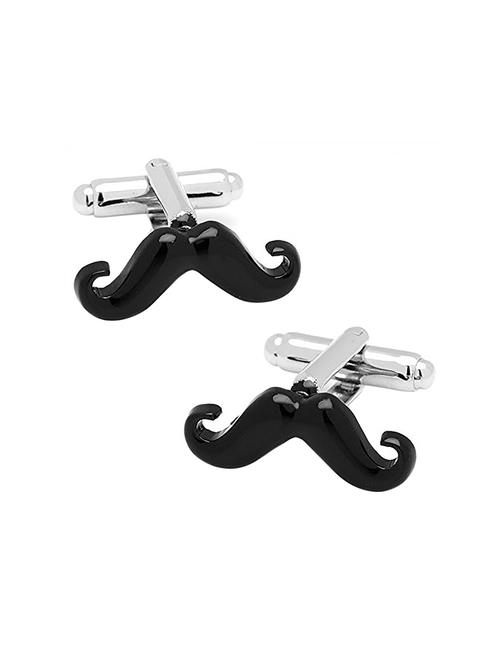 black metal cufflink - 15332021 - Standard Image - 1