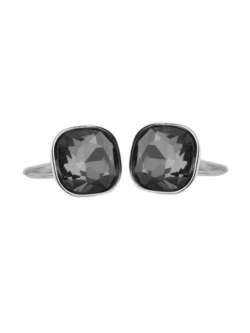 silver metal cufflink - 15332028 - Standard Image - 1