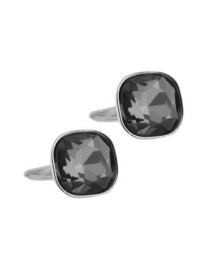 silver metal cufflink - 15332028 - Standard Image - 2