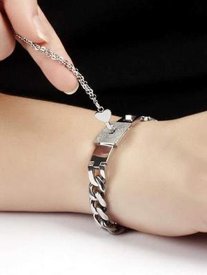 silver metal bracelet - 15332129 - Standard Image - 2