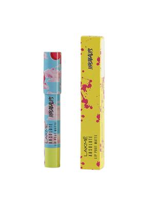 Lakme Absolute Lip Pouts Masaba Lip Color (Bubble Pink) - 15332426 - Standard Image - 1