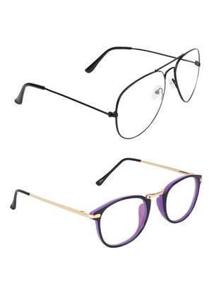 zyaden combo round & aviator sunglasses-combo 2430 - 15332449 - Standard Image - 2