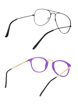 zyaden combo round & aviator sunglasses-combo 2430 - 15332449 - Standard Image - 3
