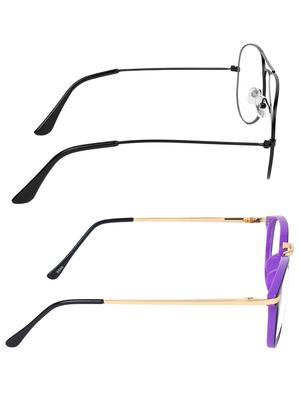 zyaden combo round & aviator sunglasses-combo 2430 - 15332449 - Standard Image - 4