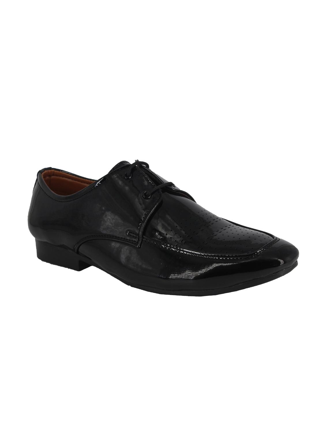 black patent leather lace-up derby - 15332763 - Zoom Image - 1