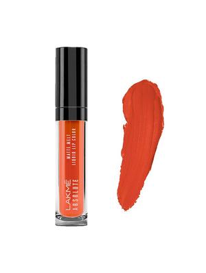 Lakme Absolute Matte Melt Liquid Lip Color (Crazy Tangerine) - 15332947 - Standard Image - 1