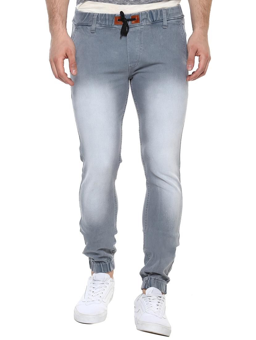 grey cotton blend jogger - 15333121 - Zoom Image - 1