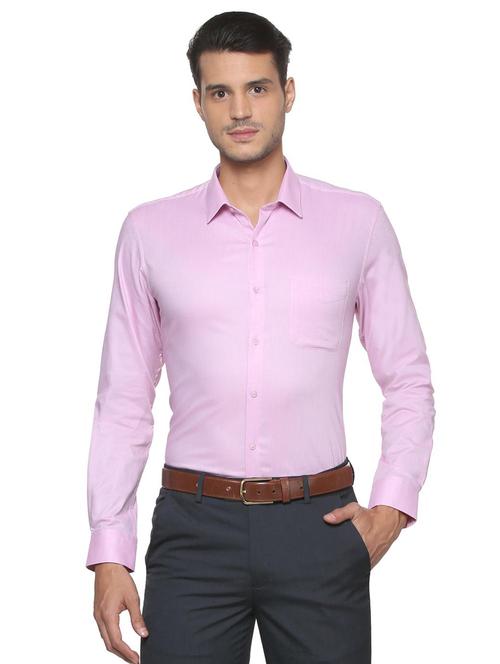 pink cotton formal shirt - 15333412 - Standard Image - 1