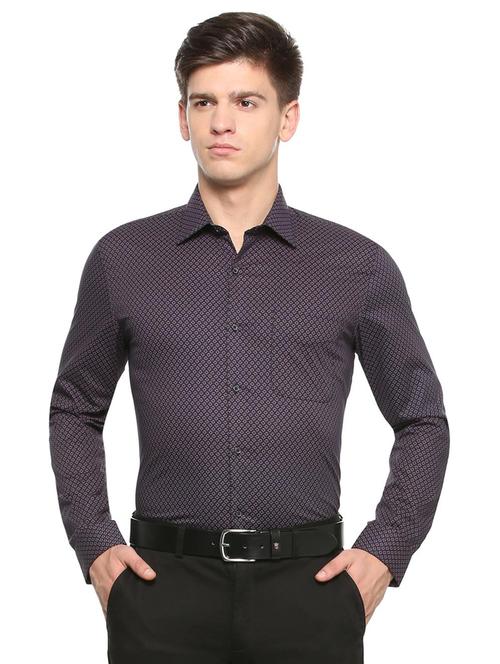 black cotton formal shirt - 15333425 - Standard Image - 1