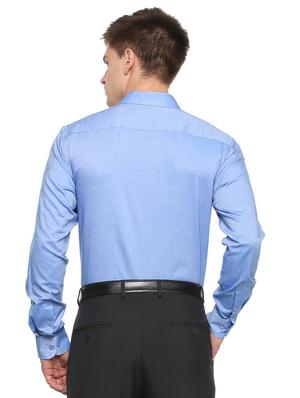 blue cotton formal shirt - 15333426 - Standard Image - 2
