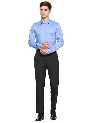 blue cotton formal shirt - 15333426 - Standard Image - 3