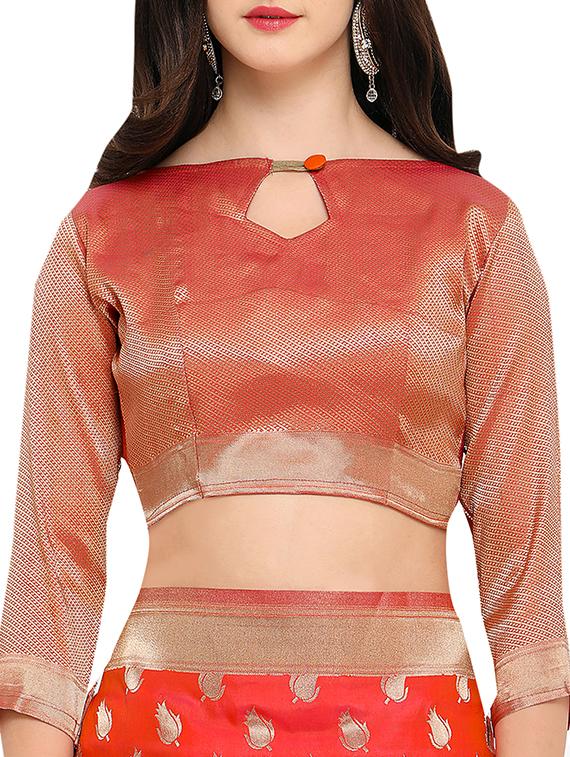 zari banarasi saree with blouse - 15333656 - Zoom Image - 3