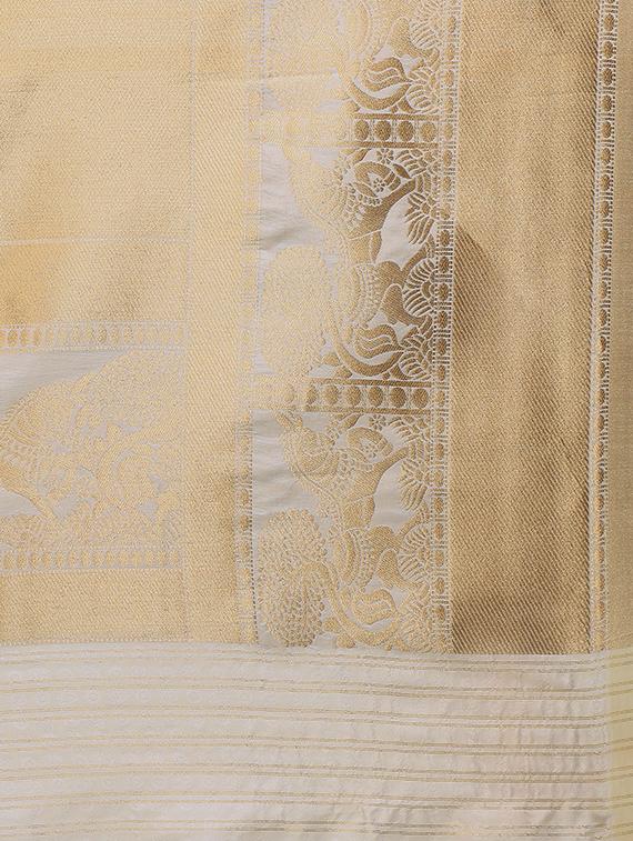 zari banarasi saree with blouse - 15333680 - Zoom Image - 4