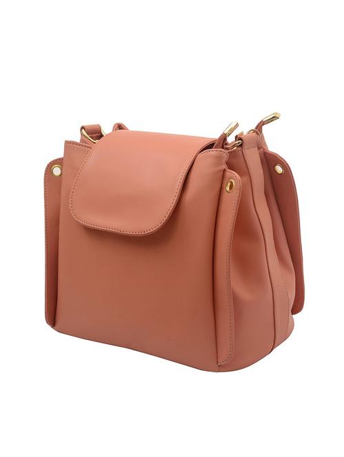pink leatherette regular sling bag - 15333925 - Standard Image - 1