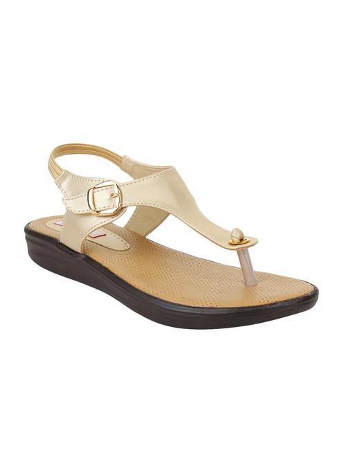 gold back strap sandal - 15334426 - Standard Image - 1