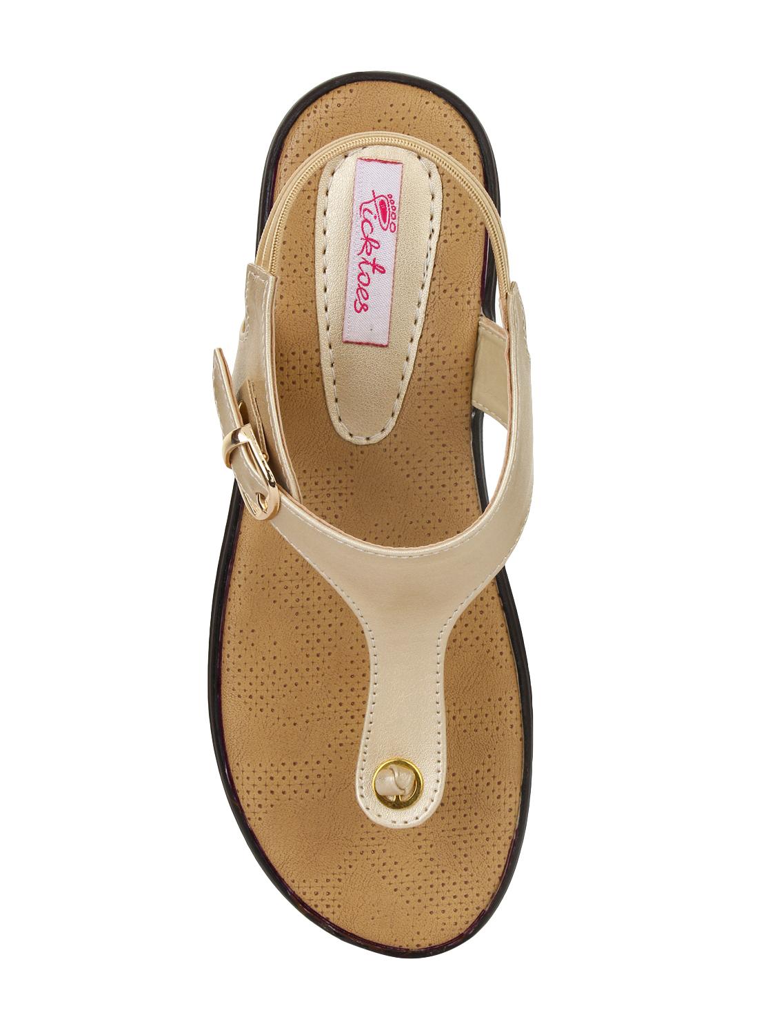 gold back strap sandal - 15334426 - Zoom Image - 4