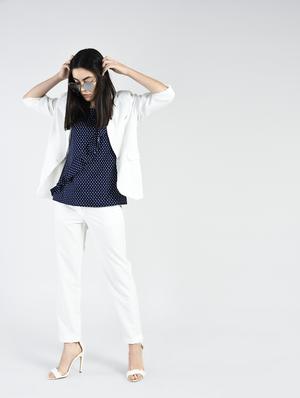 polka dot ruffle detail top - 15334814 - Standard Image - 4