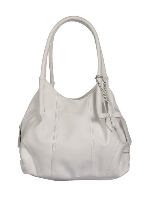 white leatherette (pu) regular handbag - 15335364 - Very Small Image - 1