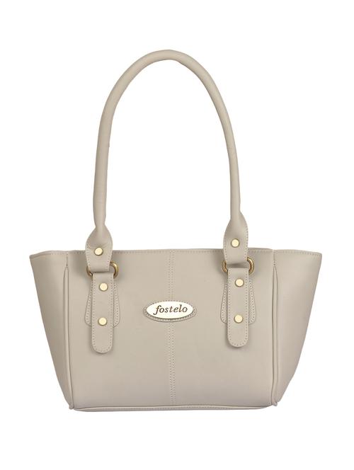 grey leatherette (pu) regular handbag - 15335371 - Standard Image - 1