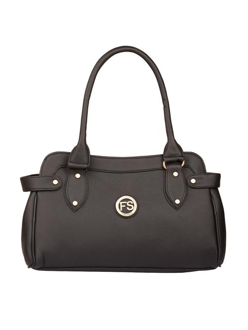 black leatherette (pu) regular handbag - 15335381 - Very Small Image - 1