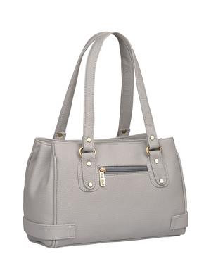 grey leatherette (pu) regular handbag - 15335384 - Standard Image - 2