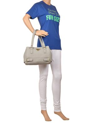 grey leatherette (pu) regular handbag - 15335384 - Standard Image - 5