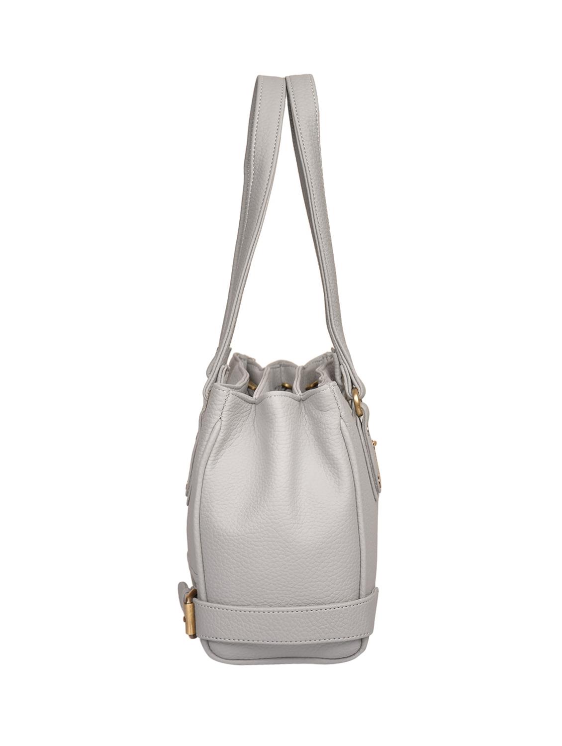 grey leatherette (pu) regular handbag - 15335384 - Zoom Image - 4