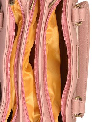 pink leatherette (pu) regular handbag - 15335385 - Standard Image - 3