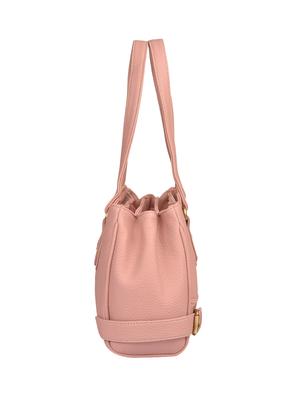 pink leatherette (pu) regular handbag - 15335385 - Standard Image - 4
