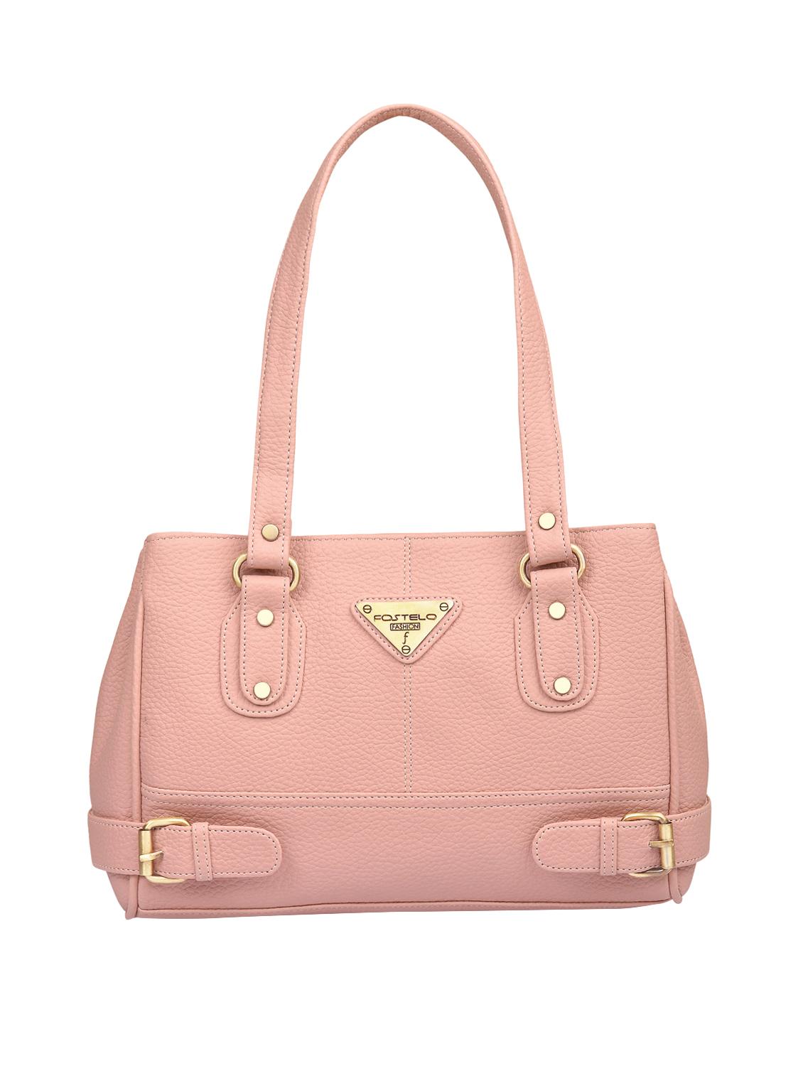 pink leatherette (pu) regular handbag - 15335385 - Zoom Image - 1