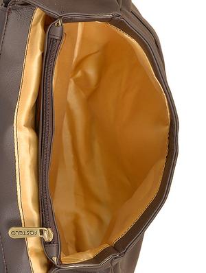 brown leatherette (pu) regular sling bag - 15335396 - Standard Image - 3