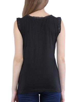 lace trim sleeveless top - 15335585 - Standard Image - 3
