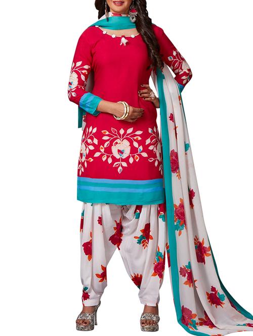 printed unstitched salwar suit - 15335691 - Standard Image - 1