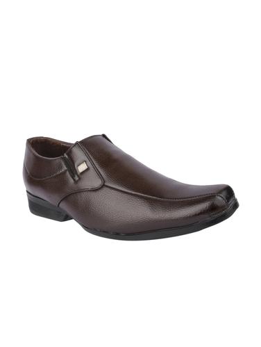 brown Faux Leather slip ons - 15336121 - Very Small Image - 1