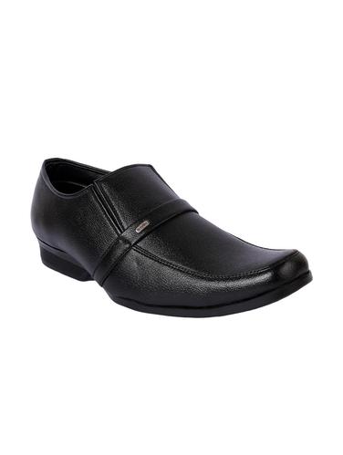black Faux Leather slip ons - 15336122 - Very Small Image - 1